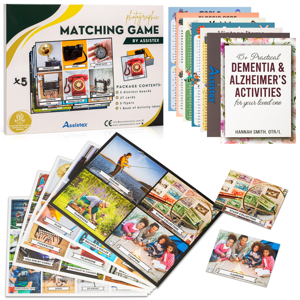 Matching Game Activity Board – Memory Aid for Dementia & Alzheimer's