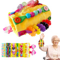 Sensory Toys for Alzheimer Patients for Therapy and Anxiety Relief Autistic Dementia Sensory Toy Arm Pillow Fidget Wrist Cuff (Orange)