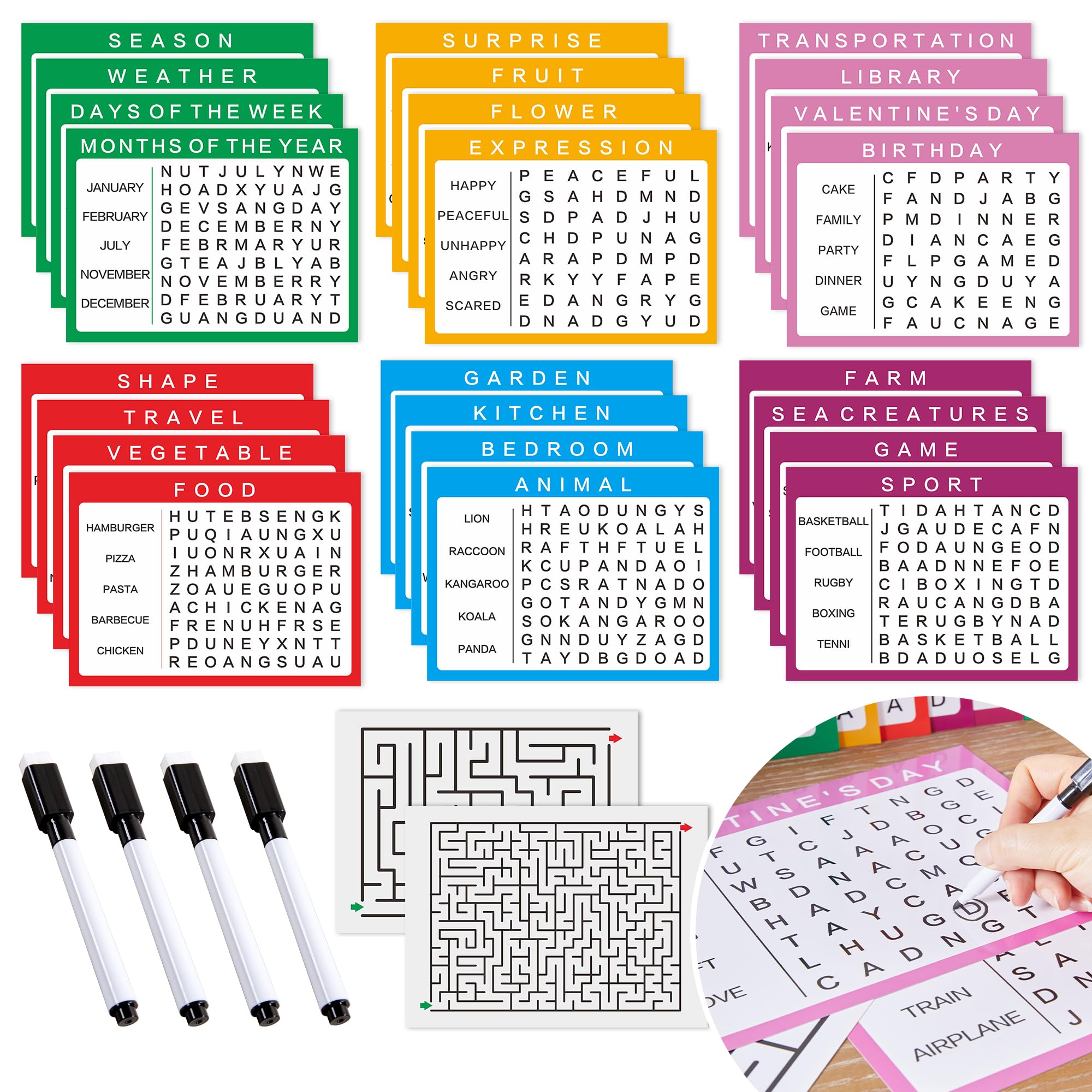 BrainTease 13-Pack Large Print Word Puzzles