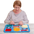 Fidget Blanket for Dementia | Calming & Comforting Dementia Activities for Seniors | Dementia Products for Elderly | Sensory Blanket | Helps with Alzheimer’s Dementia Asperger’s Autism Anxiety