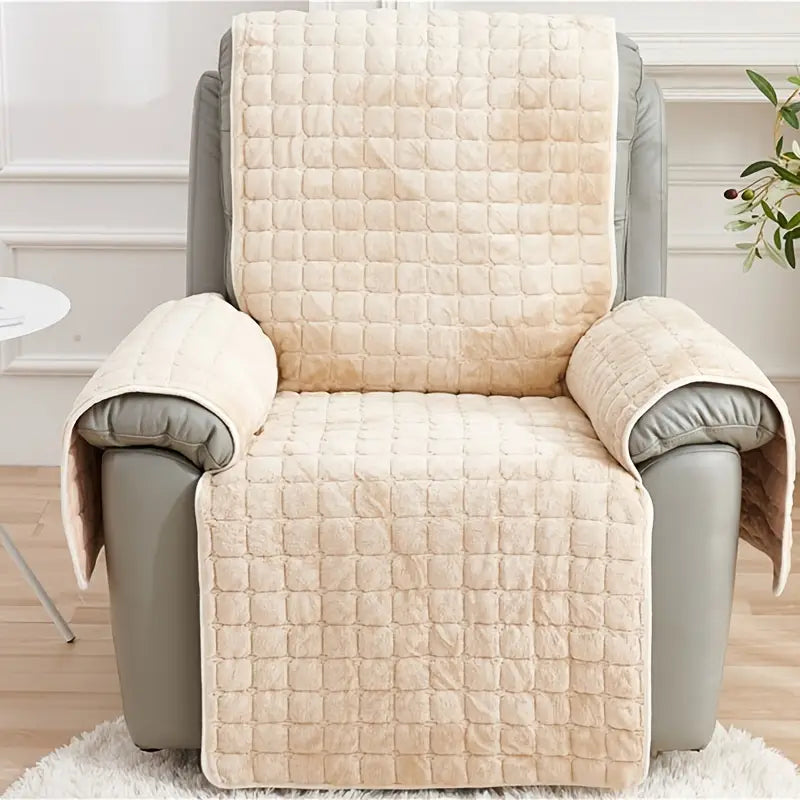 Plush Non-Slip Velvet Recliner Chair Cover (1pc)