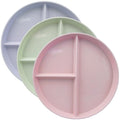 Soptalles 3 Pack Divided Plates for Adults Portion Control Plates Compartment Plates Lightweight Reusable Dinnerware Dinner Plates